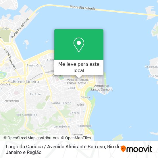 Largo da Carioca / Avenida Almirante Barroso mapa