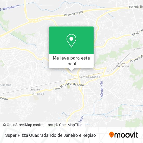 Super Pizza Quadrada mapa
