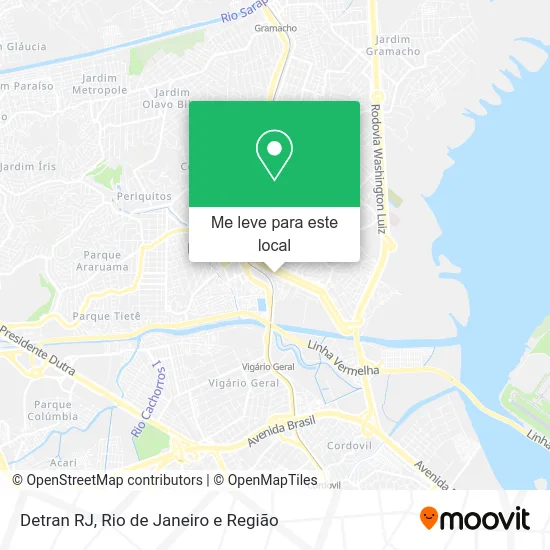 Detran RJ mapa