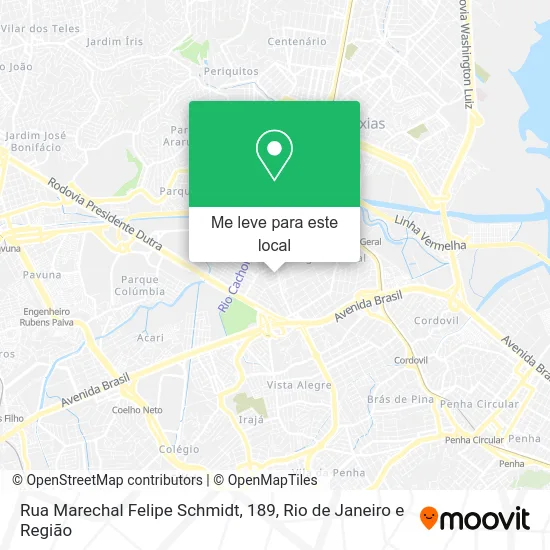 Rua Marechal Felipe Schmidt, 189 mapa