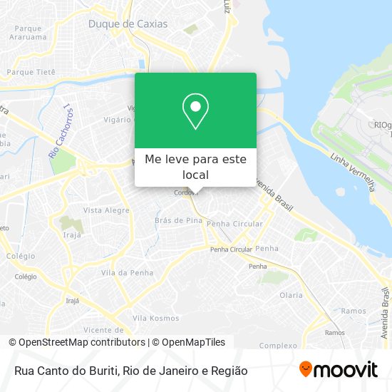 Rua Canto do Buriti mapa
