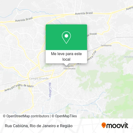Rua Cabiúna mapa
