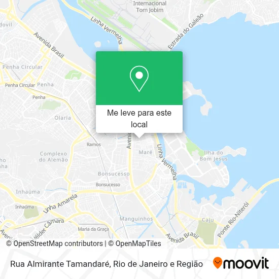 Rua Almirante Tamandaré mapa