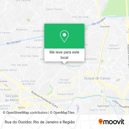 Rua do Ouvidor mapa