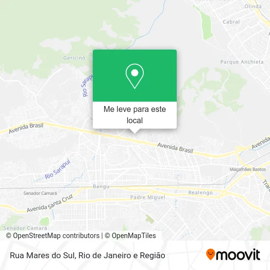 Rua Mares do Sul mapa