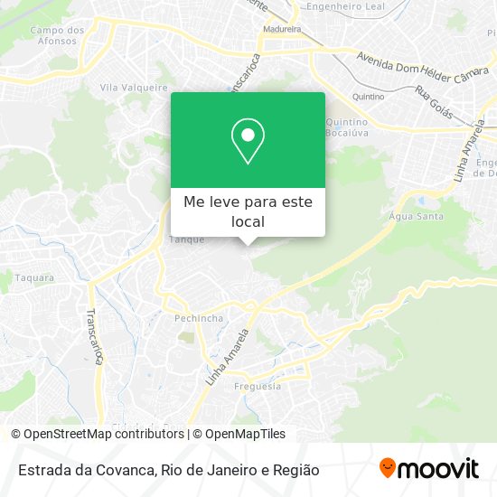 Estrada da Covanca mapa