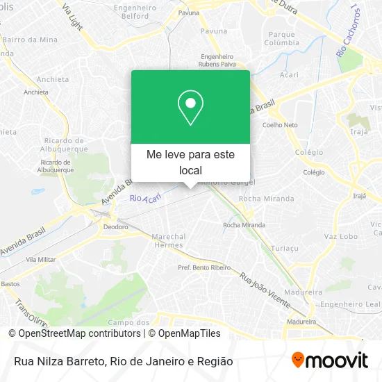 Rua Nilza Barreto mapa