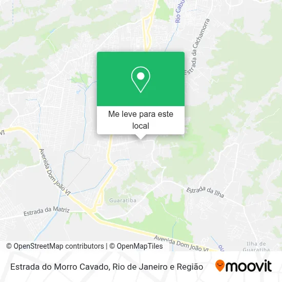 Estrada do Morro Cavado mapa