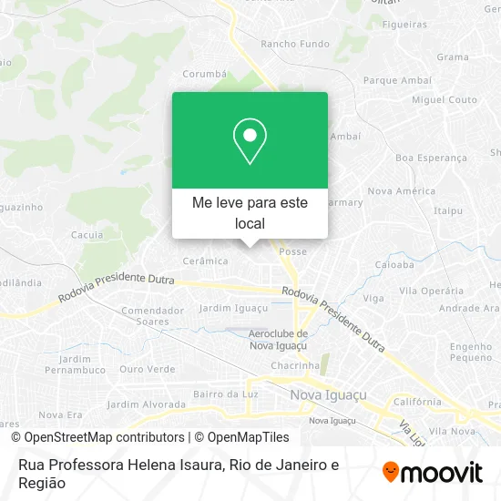 Rua Professora Helena Isaura mapa