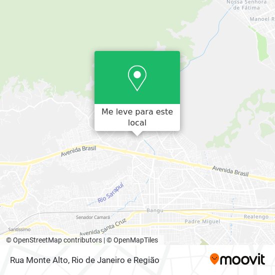 Rua Monte Alto mapa