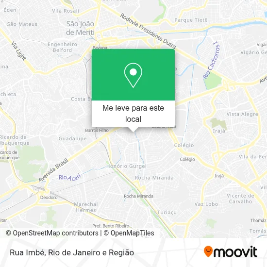Rua Imbé mapa