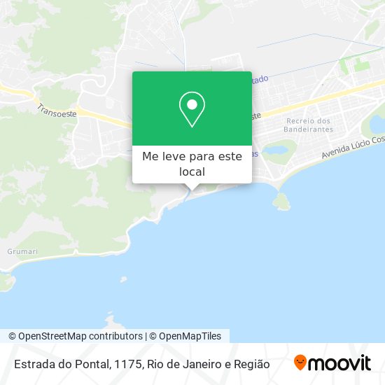 Estrada do Pontal, 1175 mapa