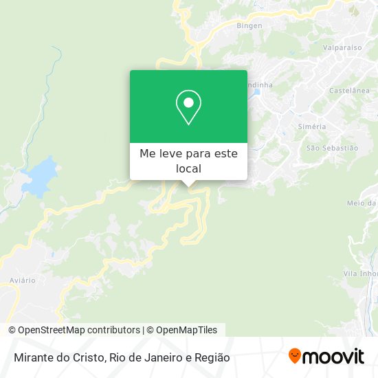 Mirante do Cristo mapa