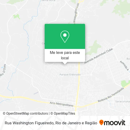 Rua Washington Figueiredo mapa