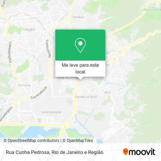 Rua Cunha Pedrosa mapa