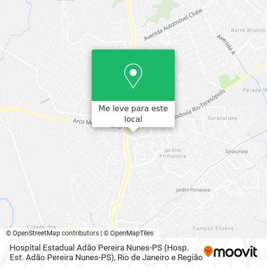 Hospital Estadual Adão Pereira Nunes-PS (Hosp. Est. Adão Pereira Nunes-PS) mapa