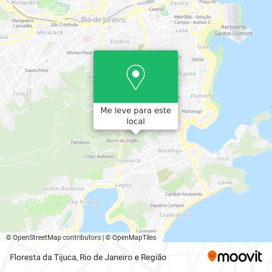 Floresta da Tijuca mapa