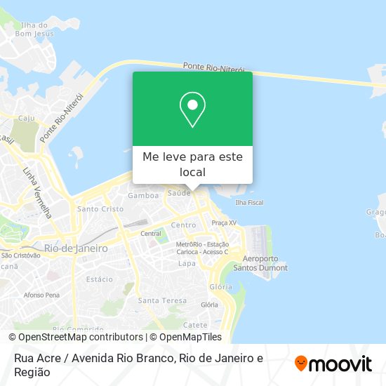 Rua Acre / Avenida Rio Branco mapa