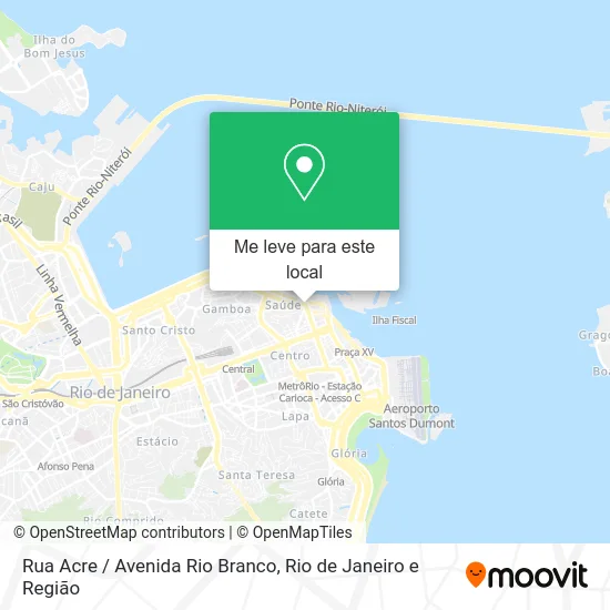 Rua Acre / Avenida Rio Branco mapa