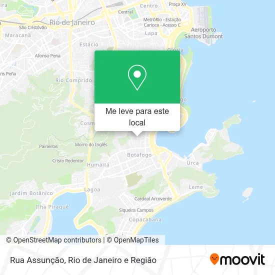 Rua Assunção mapa