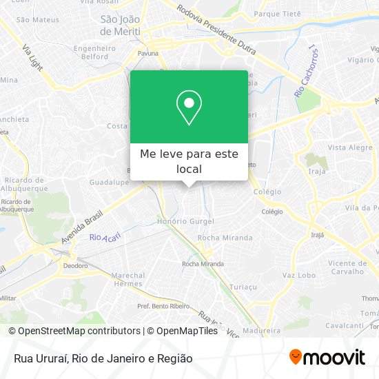 Rua Ururaí mapa