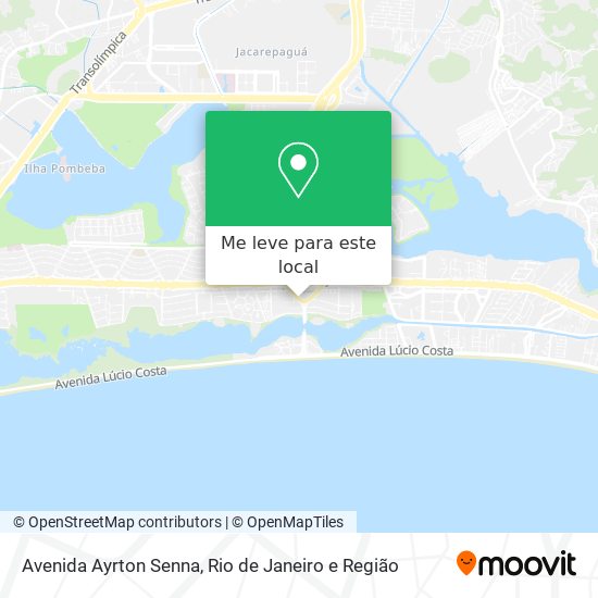 Avenida Ayrton Senna mapa