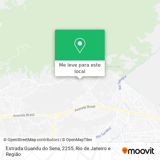 Estrada Guandu do Sena, 2255 mapa