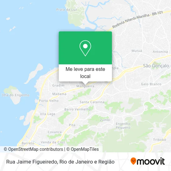 Rua Jaime Figueiredo mapa
