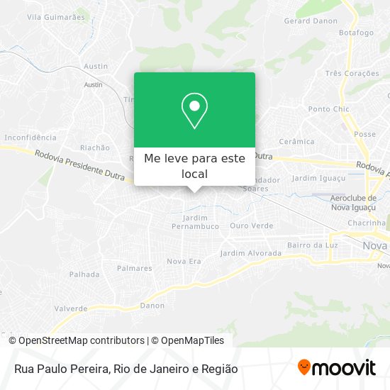 Rua Paulo Pereira mapa