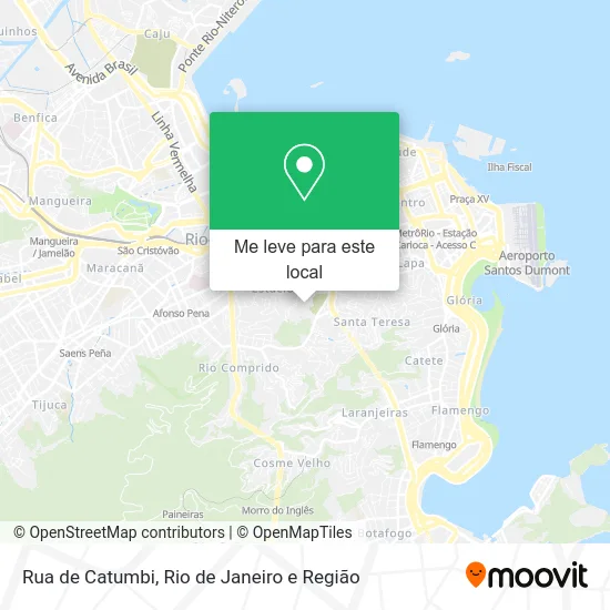 Rua de Catumbi mapa