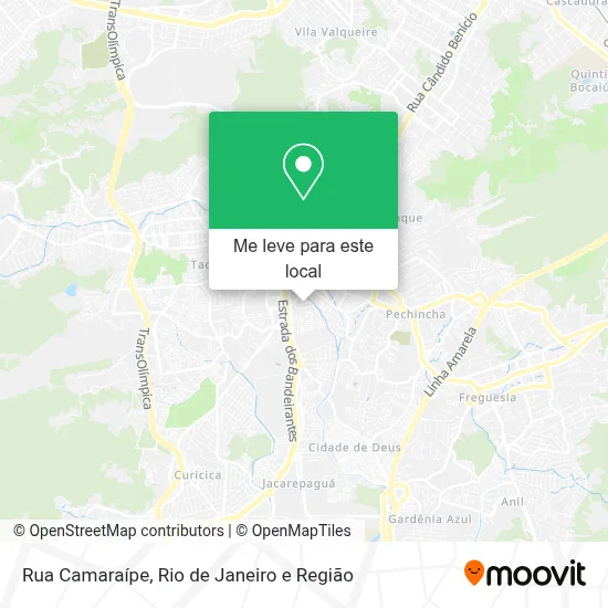 Rua Camaraípe mapa