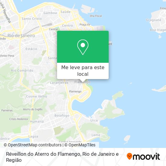 Réveillon do Aterro do Flamengo mapa
