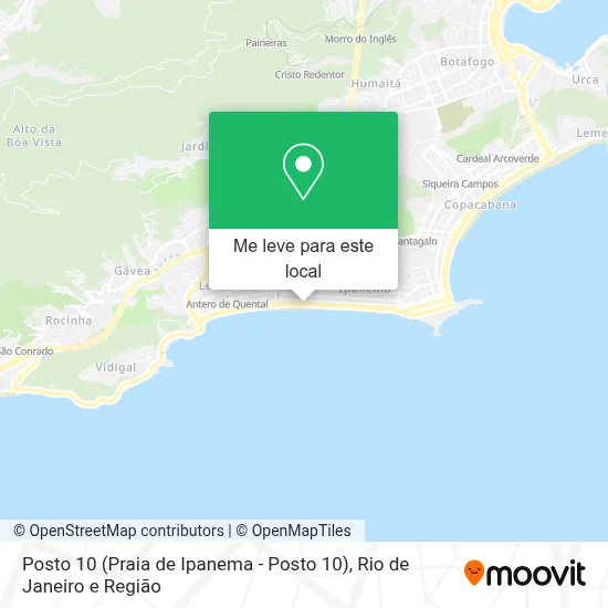 Posto 10 (Praia de Ipanema - Posto 10) mapa