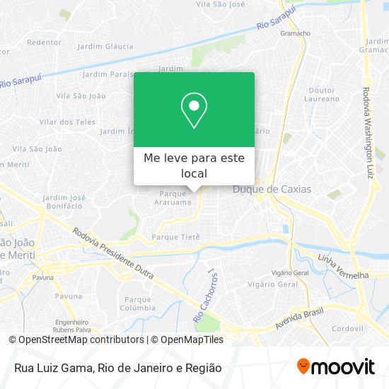Rua Luiz Gama mapa