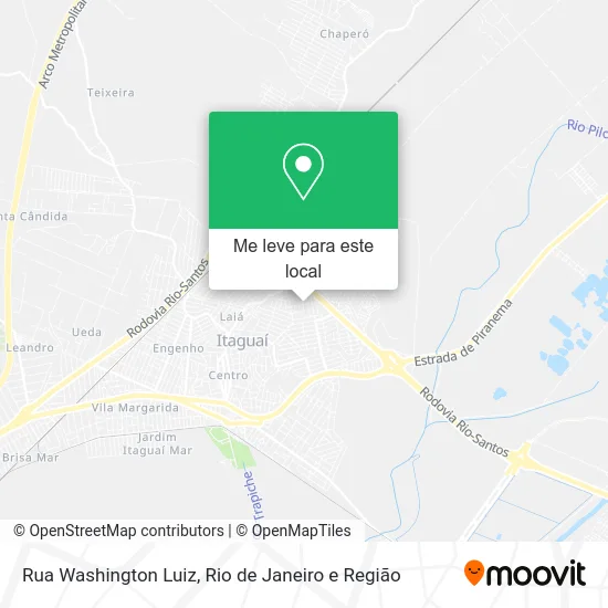 Rua Washington Luiz mapa
