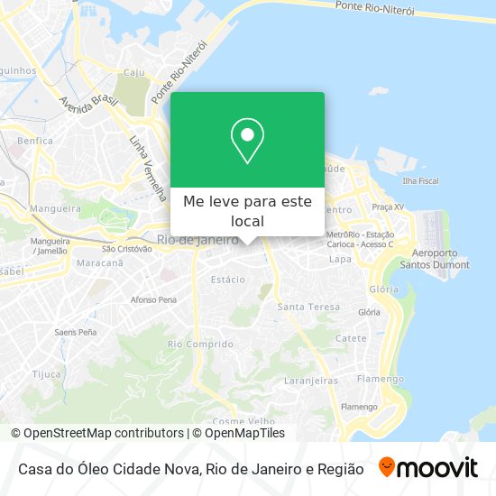 Casa do Óleo Cidade Nova mapa