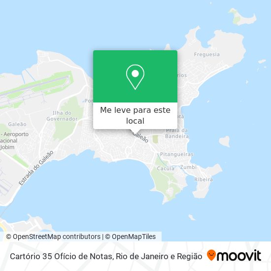 Cartório 35 Ofício de Notas mapa