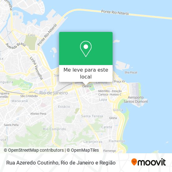 Rua Azeredo Coutinho mapa