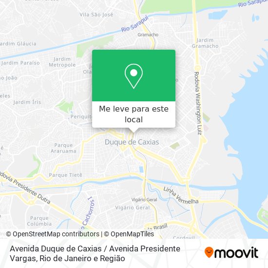 Avenida Duque de Caxias / Avenida Presidente Vargas mapa