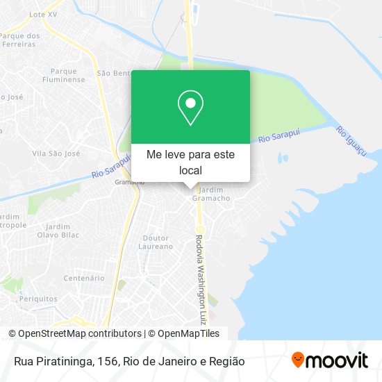 Rua Piratininga, 156 mapa