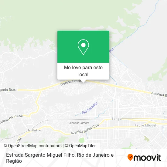 Estrada Sargento Miguel Filho mapa