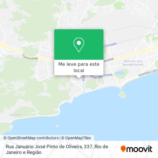 Rua Januário José Pinto de Oliveira, 337 mapa