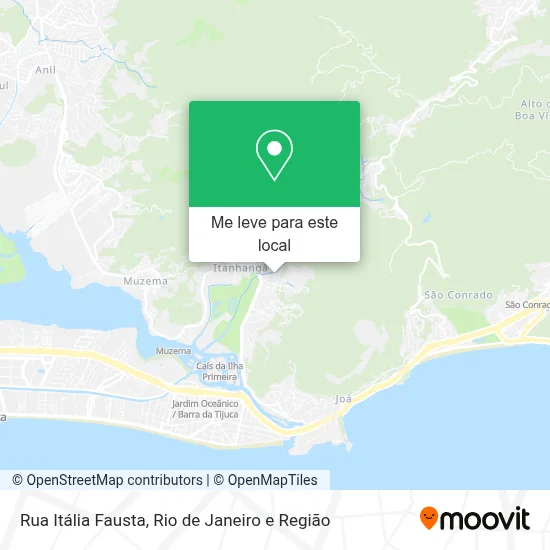 Rua Itália Fausta mapa