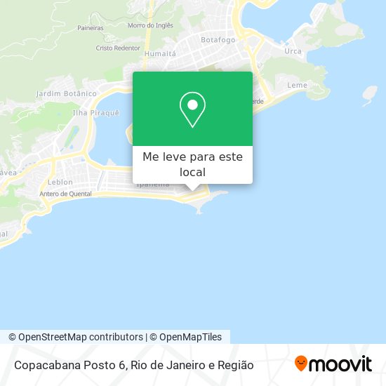 Copacabana Posto 6 mapa