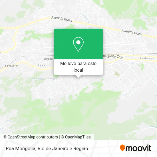 Rua Mongólia mapa