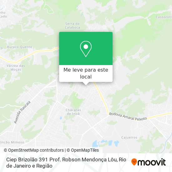 Ciep Brizolão 391 Prof. Robson Mendonça Lôu mapa