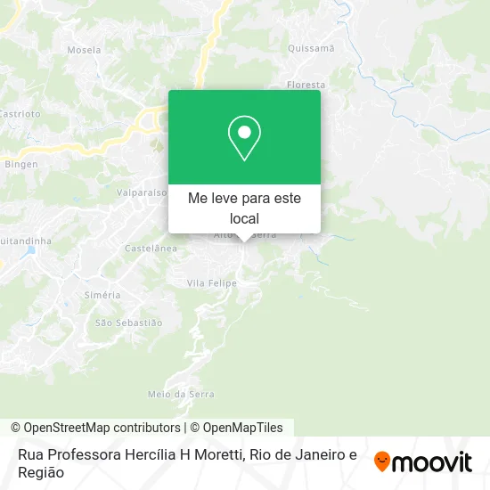 Rua Professora Hercília H Moretti mapa