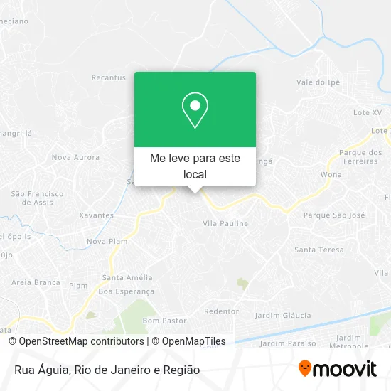 Rua Águia mapa