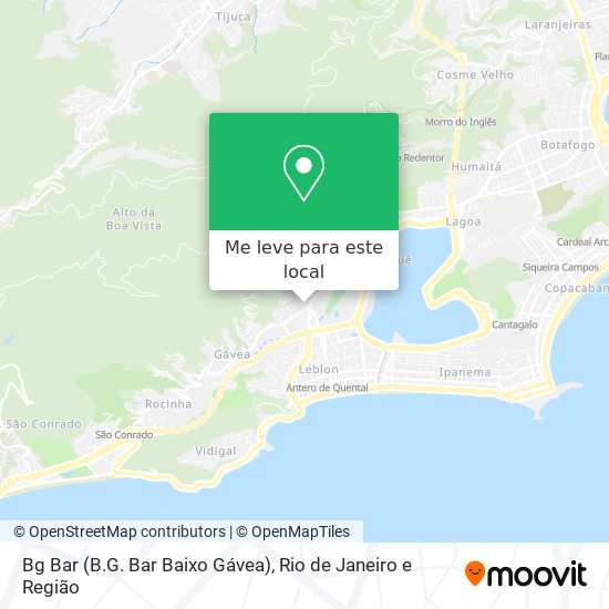 Bg Bar (B.G. Bar Baixo Gávea) mapa