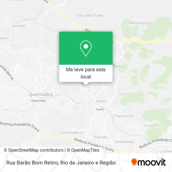 Rua Barão Bom Retiro mapa
